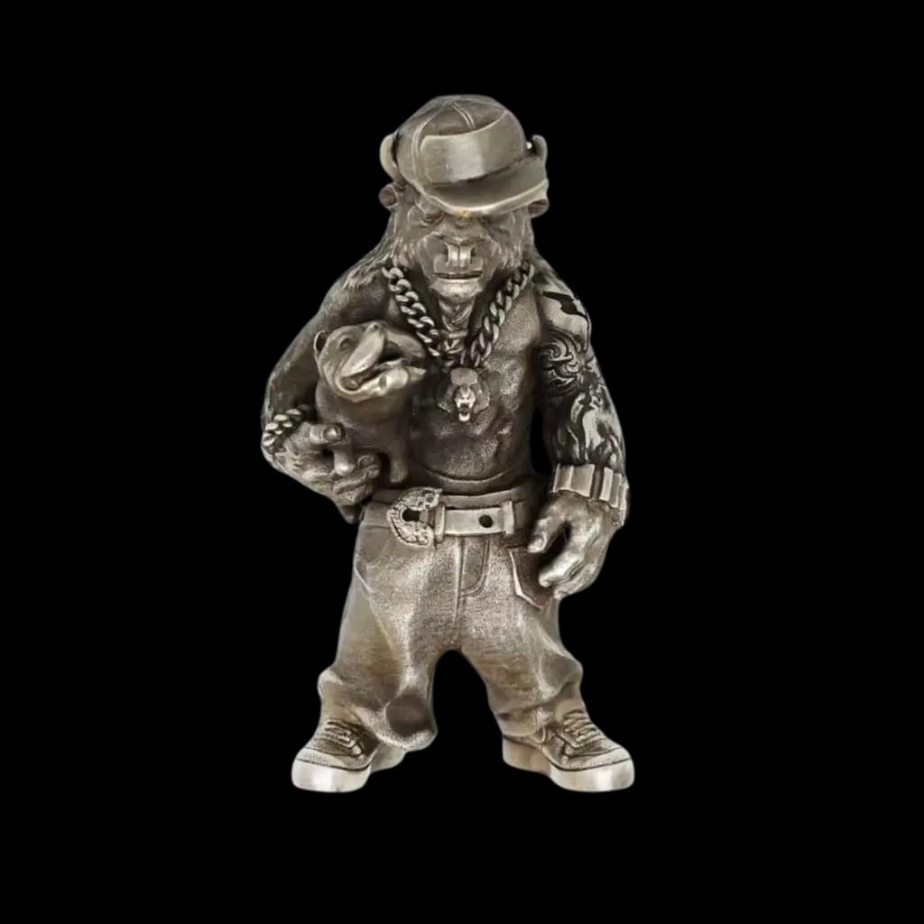 Colgante Hombre con Cabeza de Toro Estilo Hip-Hop 