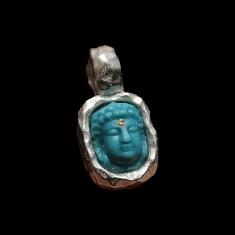 buddha-in-mountain-turquoise-pendant