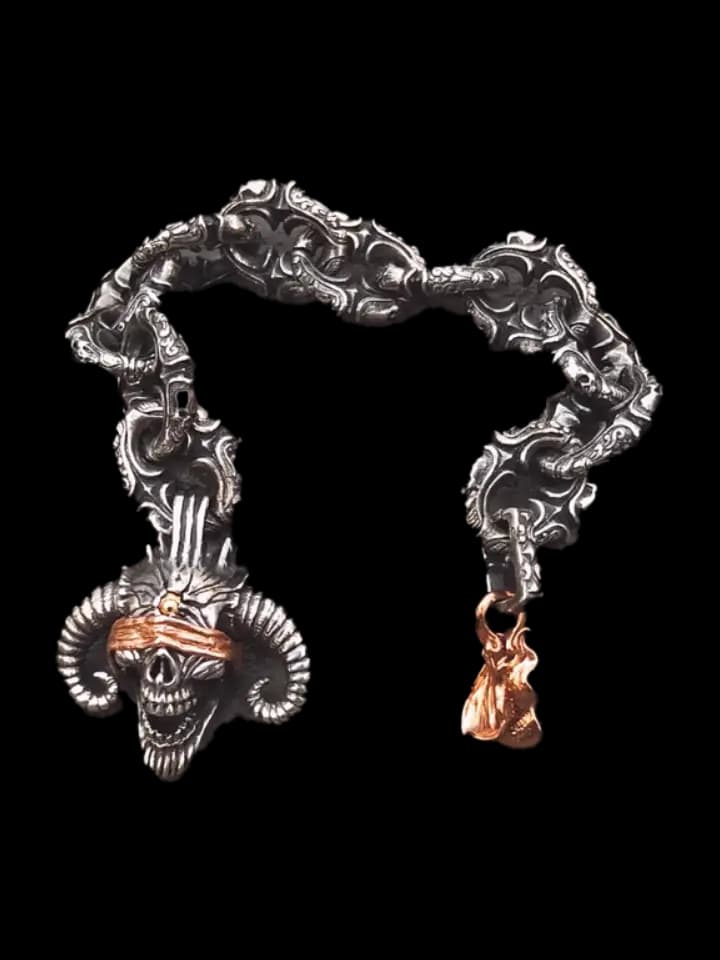 gothic-demon-skull-bracelet
