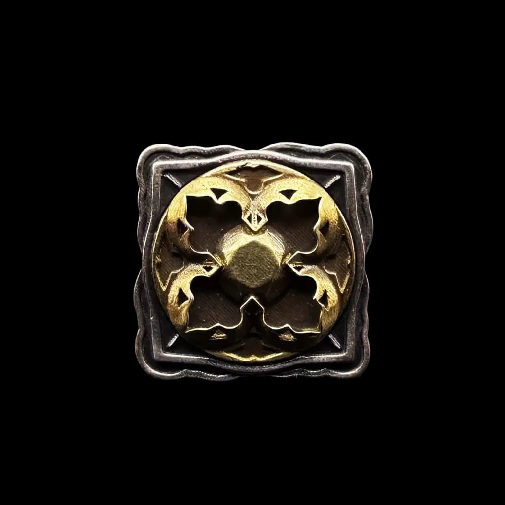 unsainted-dark-cross-silver-stud-earrings