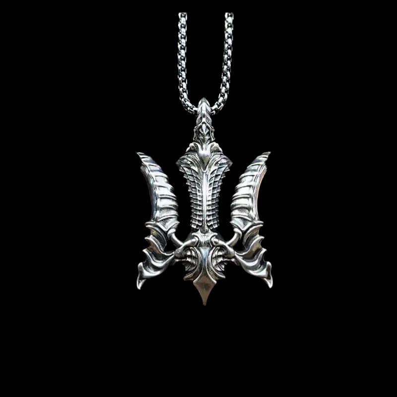 trident-of-the-sea-god-silver-pendant